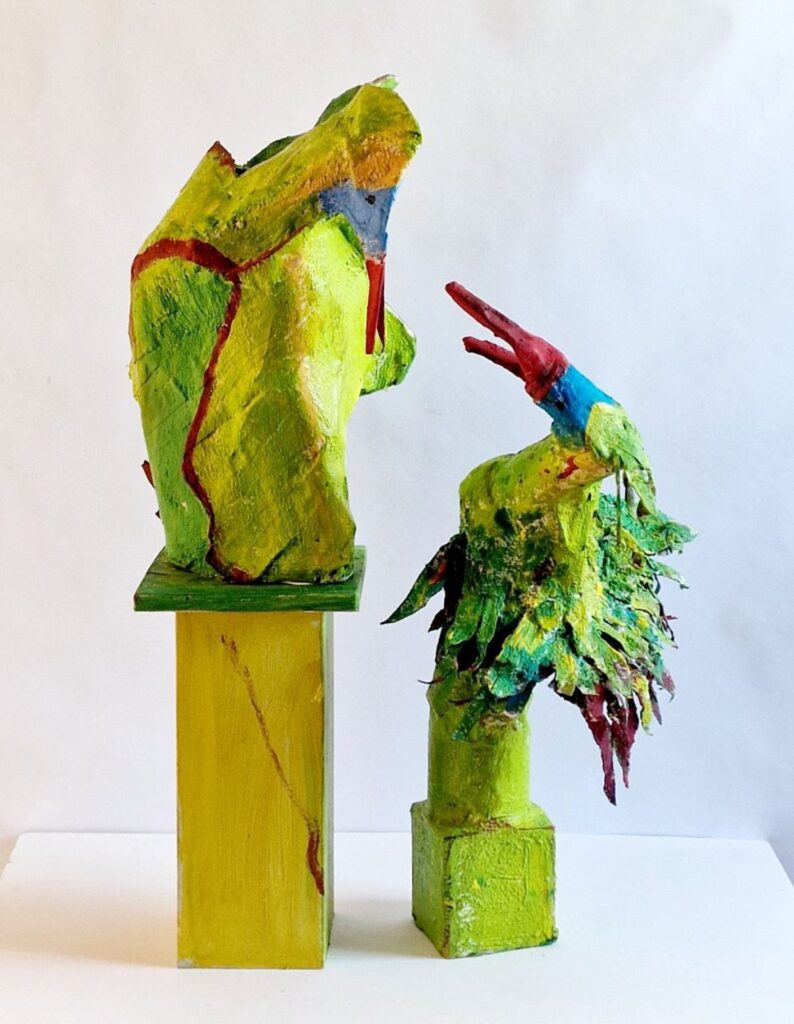 Plastik "Vögel" von Felicitas Freuding